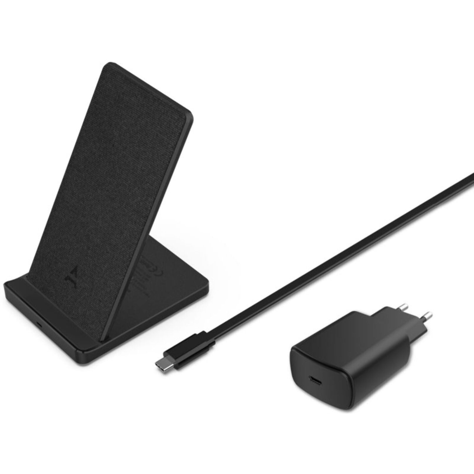 Chargeur induction ADEQWAT sans fil stand 15W Noir