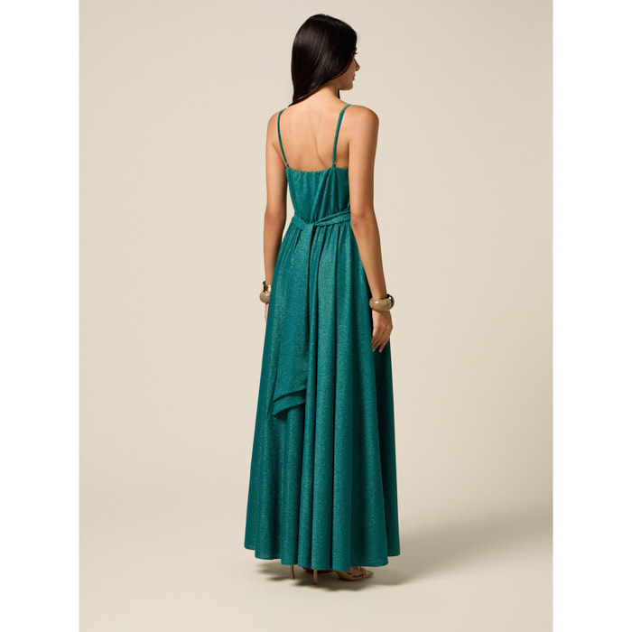 Oltre - Vestito in jersey lurex plissé - Ottanio