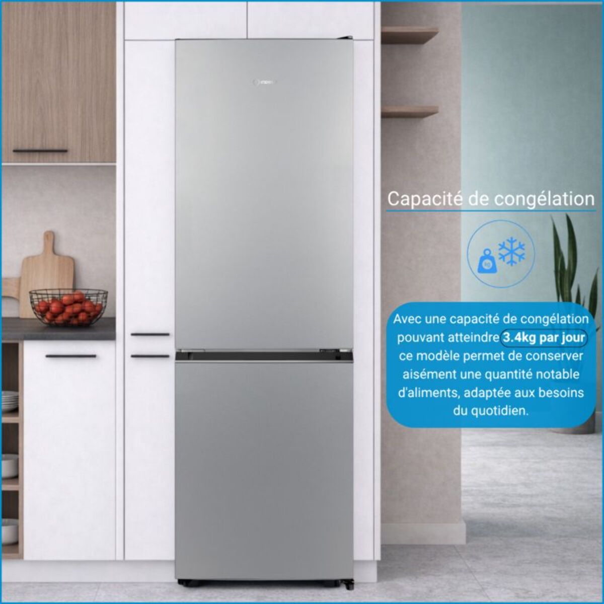 Réfrigérateur combiné INDESIT INKS8261S4E
