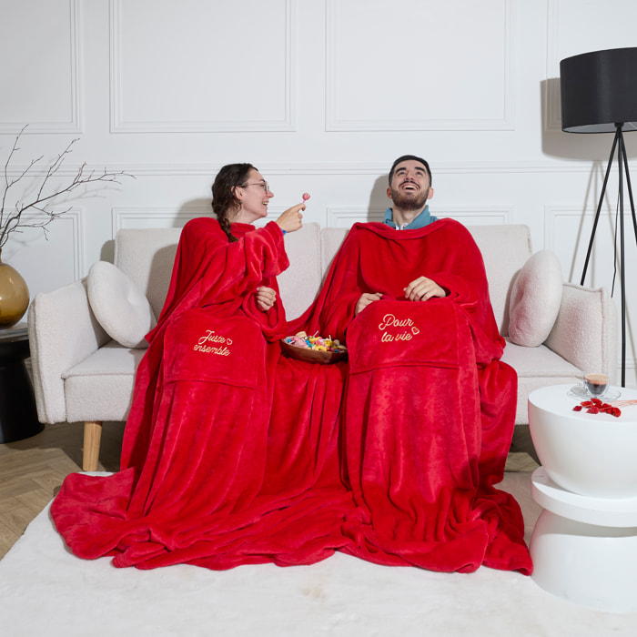 Plaid - THE CONCEPT FACTORY - Plaid Double Pour La Vie - Doux - Avec Manches