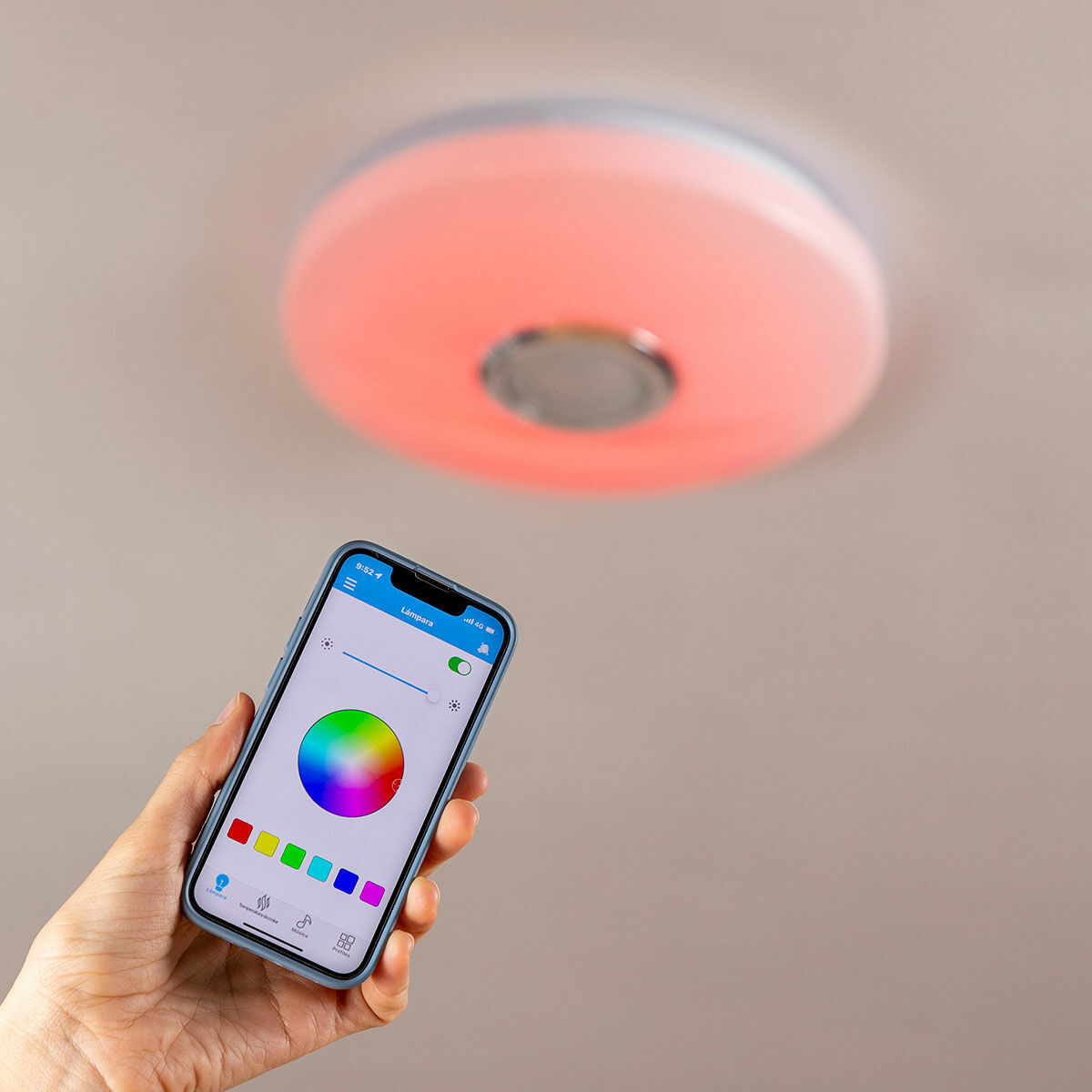 Lámpara LED de Techo con Altavoz Lumavox InnovaGoods