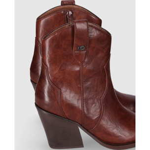 Botines - Cuero - Tacón: 7 cm