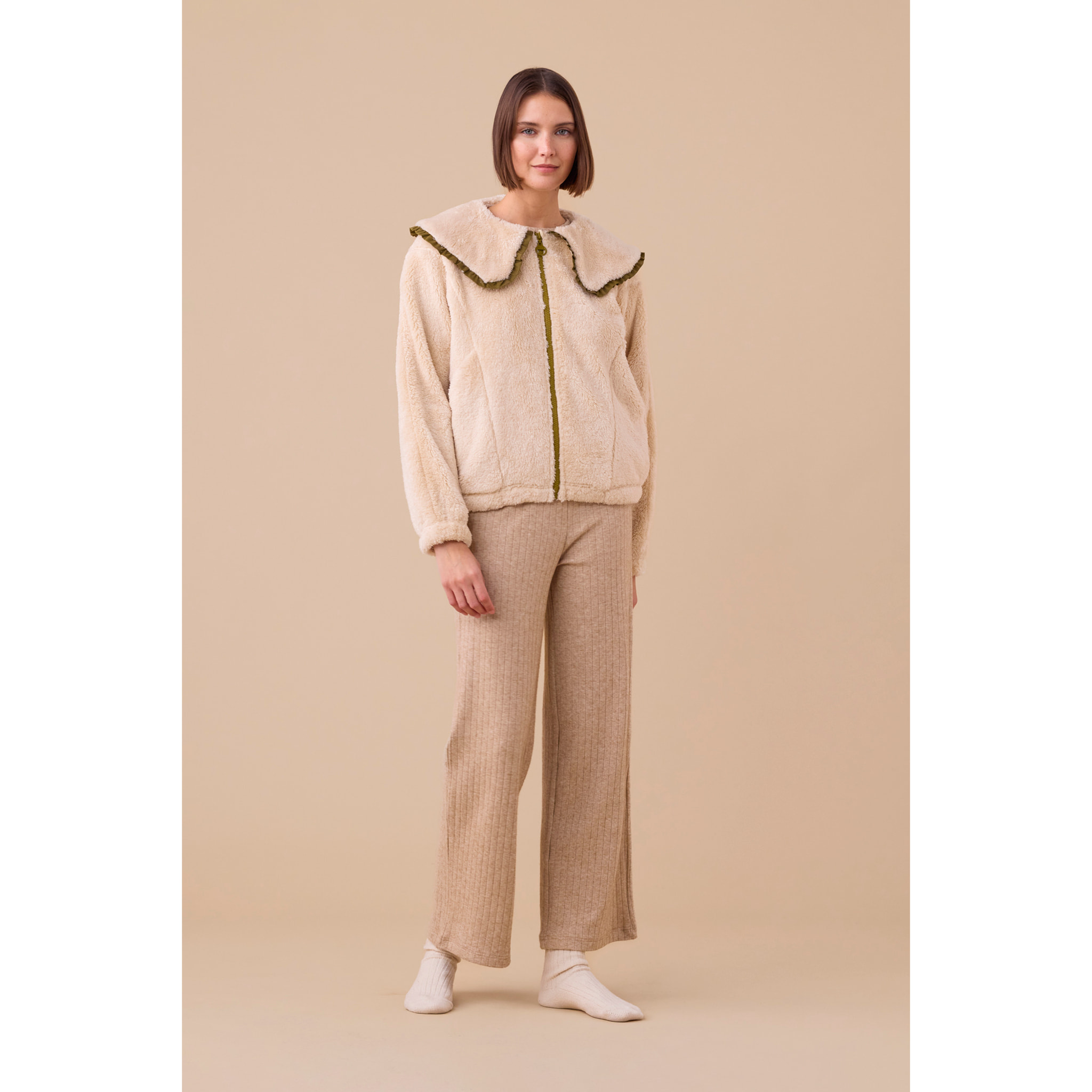 Giacca donna eco pelliccia articolo unito. Noidinotte