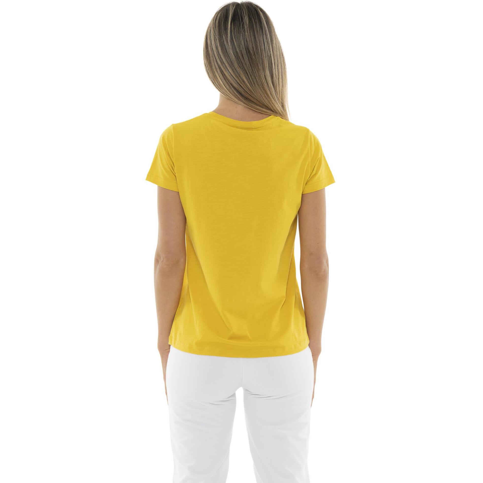 Leone Camiseta básica de mujer de manga corta