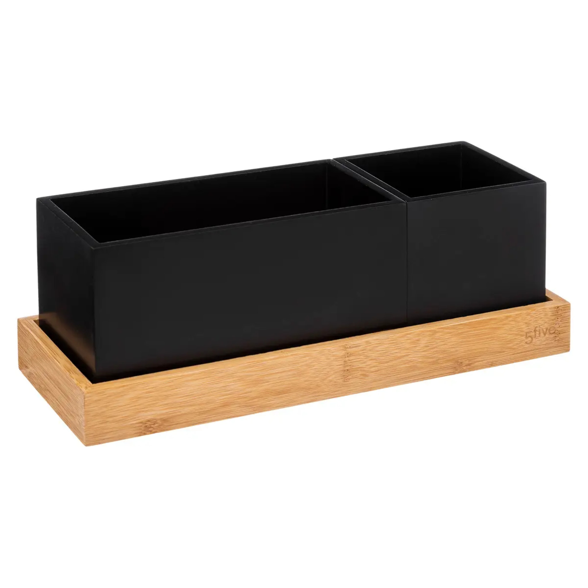 Organiseur amovible bambou "Bava" noir