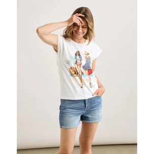 Camiseta Manga Corta Blanco - Figureti