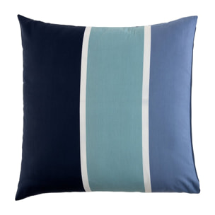 Parure percale de coton avec housse de couette imprimé + taies - azul - bleu