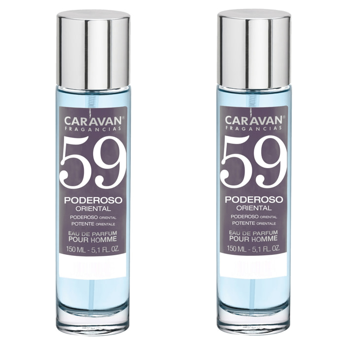 Caravan fragancias set de 2 frascos perfume de hombre nº59, de 150 ml