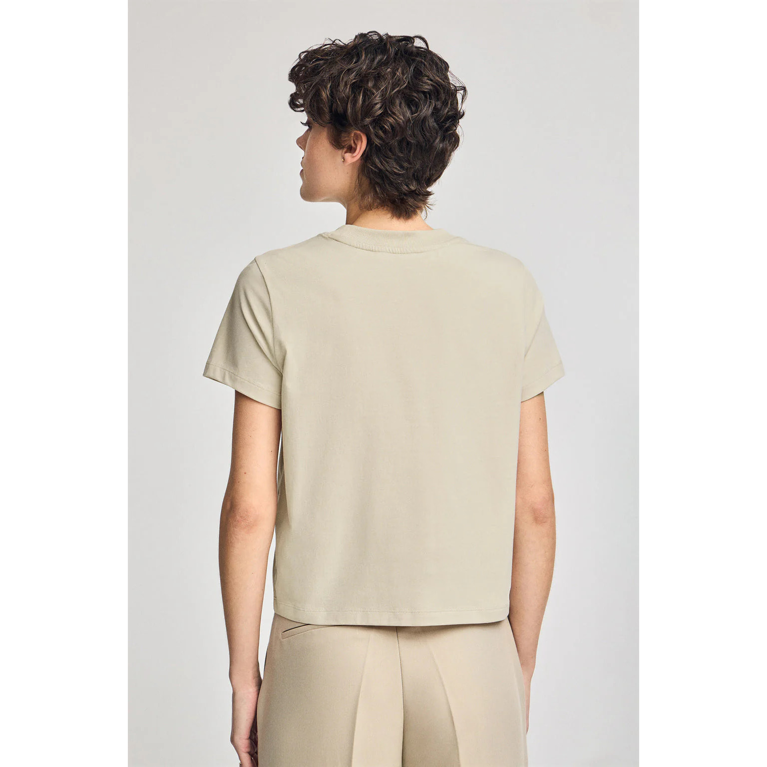 Maglietta Diamond beige con print foil Polo Club