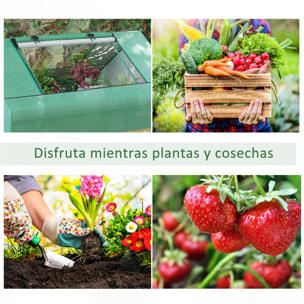 Invernadero de Exterior, 180x140x80 cm, Invernadero Pequeño con 4 Ventanas Enrollables de Malla, Marco de Acero y Cubierta PE 140g/Ã£Å½Â¡ Anti-UV para Jardin, Cultivos, Plantas, Verde