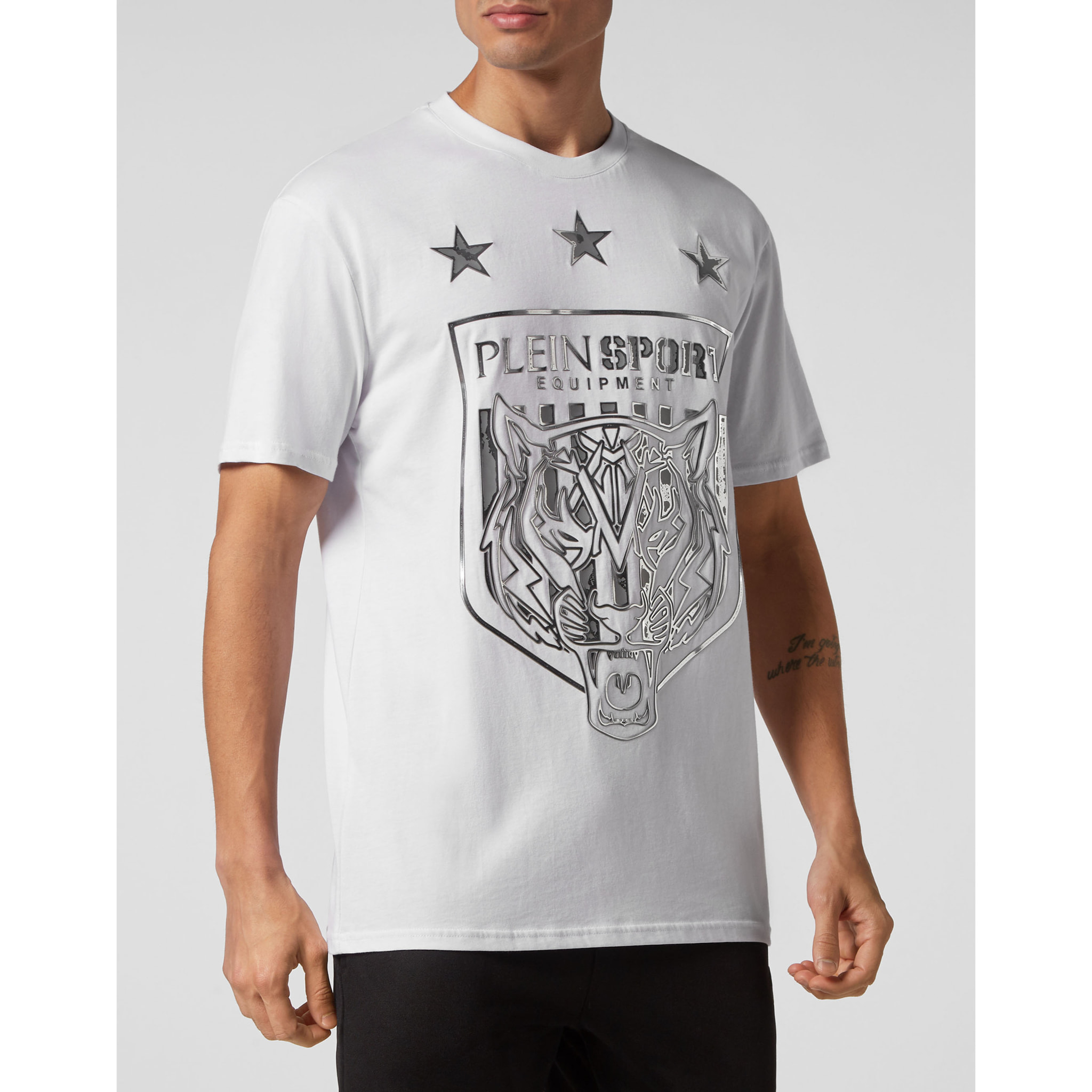 PLEIN SPORT Camiseta Cuello Redondo TIGER