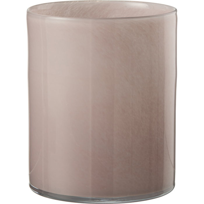 J-Line photophore Jade - verre - rose - large