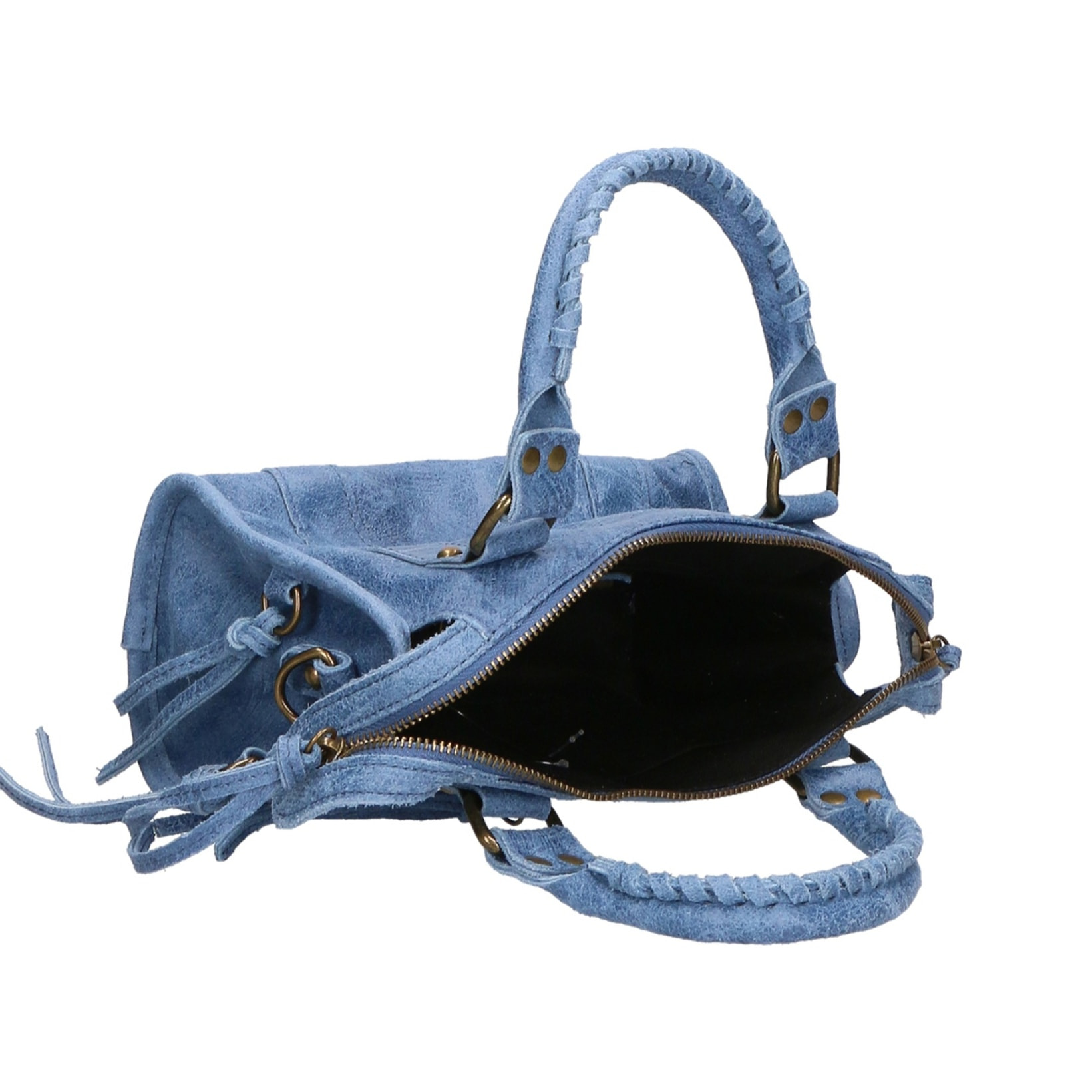Borsa a spalla da donna - Modello Erisia - Vera pelle - 25.0 x 15.0 x 10.0 cm