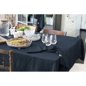 Lot de 3 serviettes 40x40 cm en gaze de coton - 10 coloris - GAIA