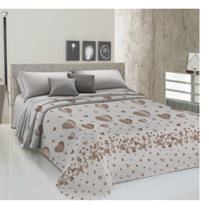Copriletto di cotone mongolfiera beige