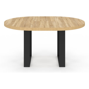Table à manger ronde extensible Brixton Ø110-150cm