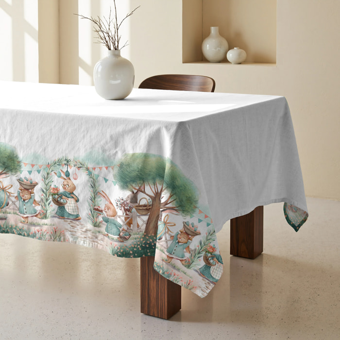 Nappe anti-taches 100% coton Easter 1