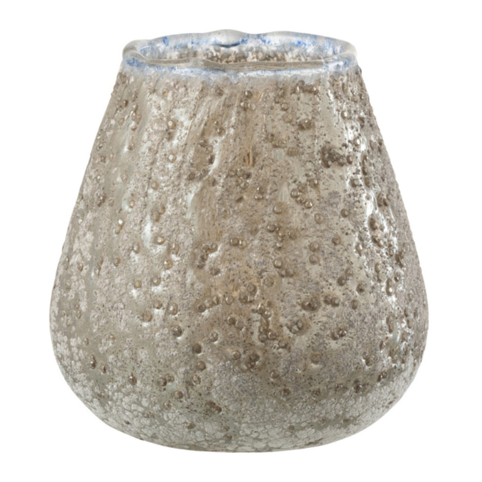 J-Line bougeoir - verre - gris - medium