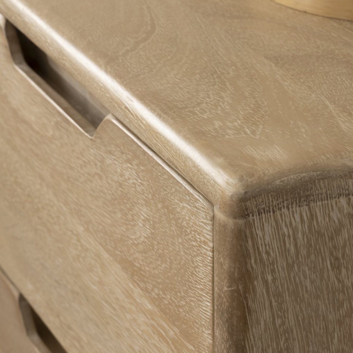 Table de chevet Dakar -bois massif de mangue-couleur arabica 40 x 62 x 35 cm