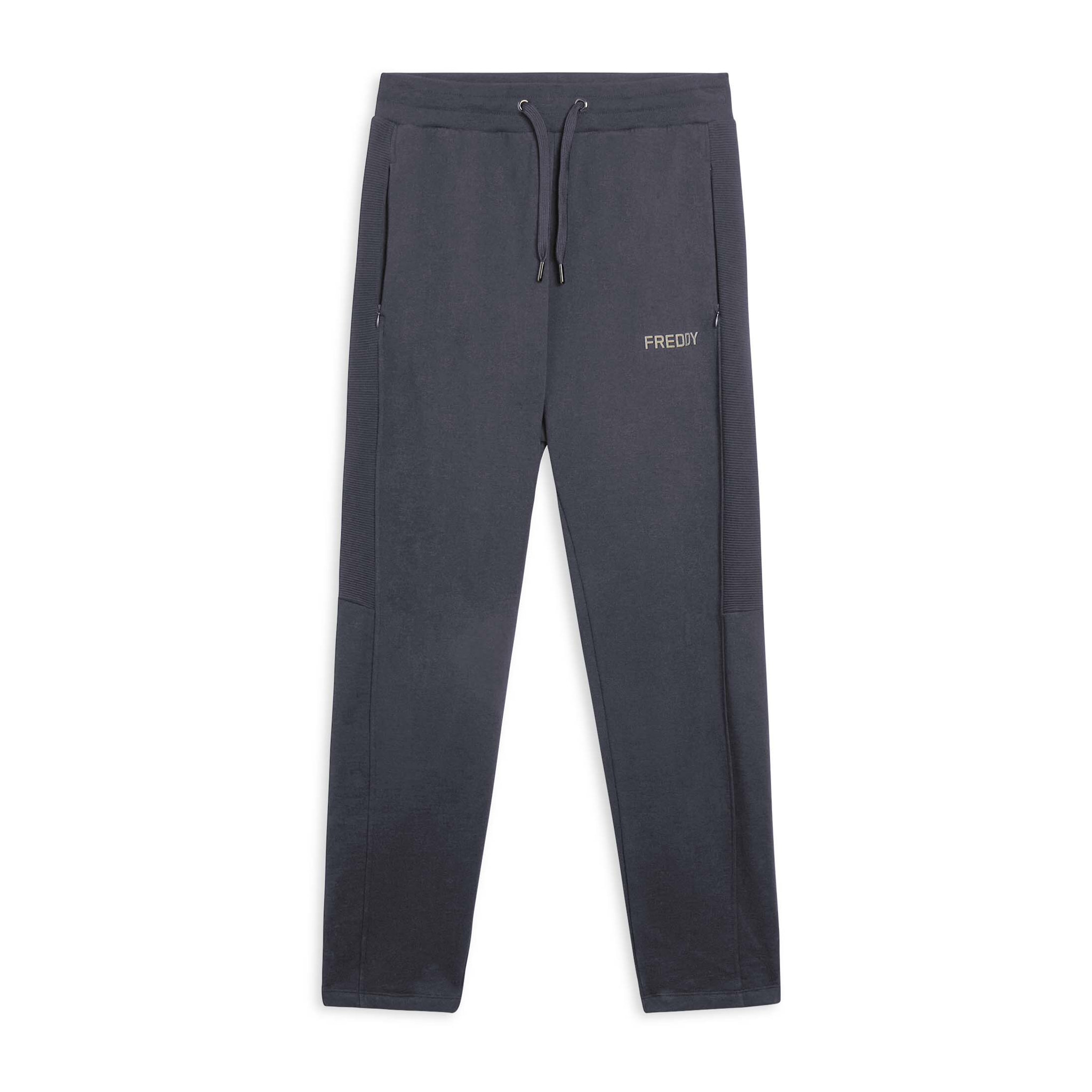 Pantaloni in felpa con inserti rigati