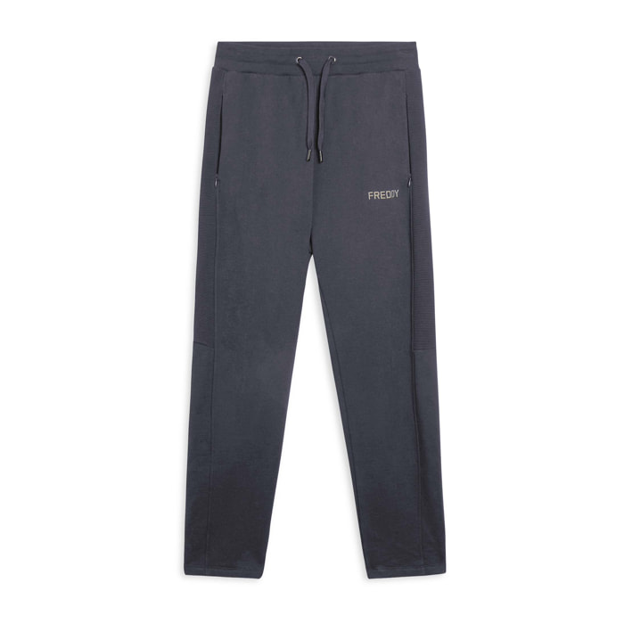 Pantaloni in felpa con inserti rigati