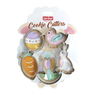 Set de 5 emporte-pièces Pâques Inox Zenker Pâques