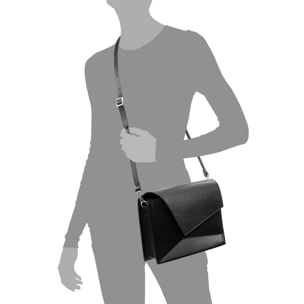 Borsa a tracolla Arena Donna. Vera pelle saffiano Ruga.