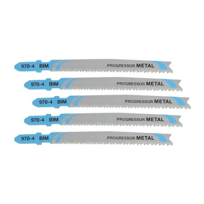 Lame de scie sauteuse denture métal, tubes profilés, alu profondeur de coupe <10 mm Attache en T - Lot de 5 pièces - DEWALT - DT2058-QZ