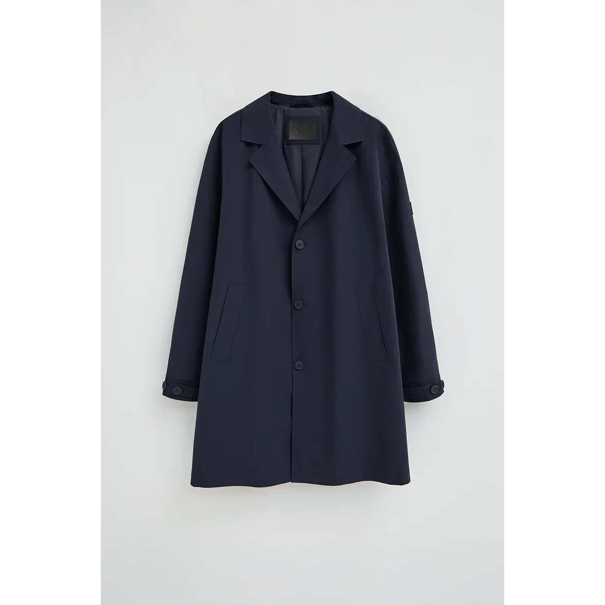 Gabardina Ellington azul marino con logo engomado Polo Club