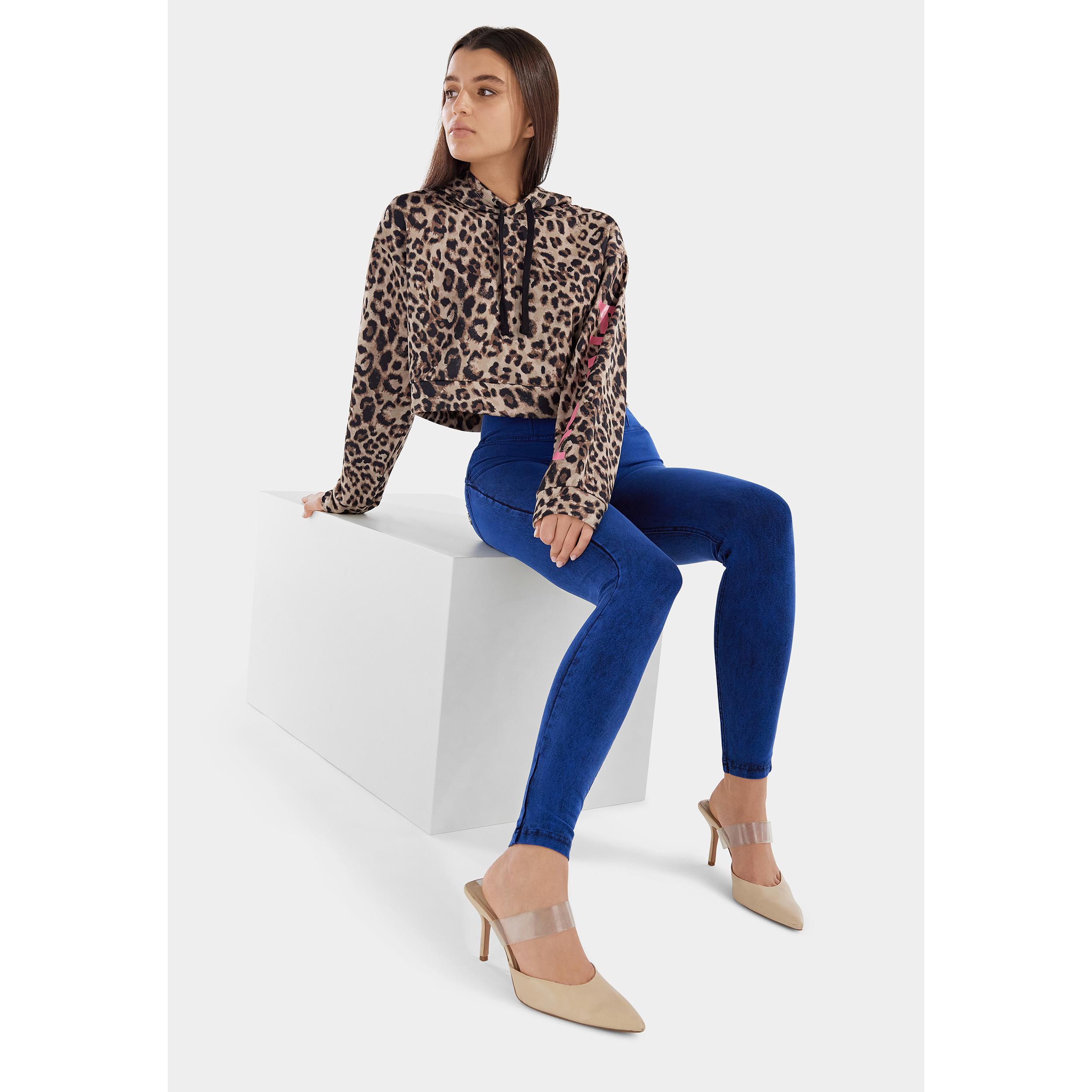 Jeggings push up WR.UP® superskinny vita alta tintura blu