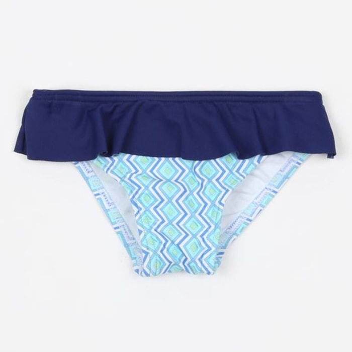 CULETIN ESTAMPADO AZUL CON ENVOLANTADO