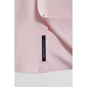 Camisa Oxford Slim rosa con logo Rigby Go