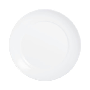 4 assiettes plates blanches 25 cm Apy - Luminarc