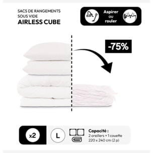 Lot de 2 sacs compresseurs "Air-cube"