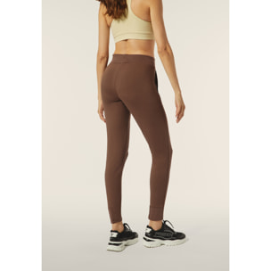 Pantalone donna in felpa di viscosa con vita in costina