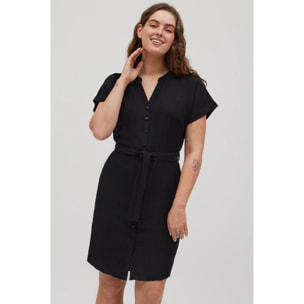 Abito chemisier midi nero