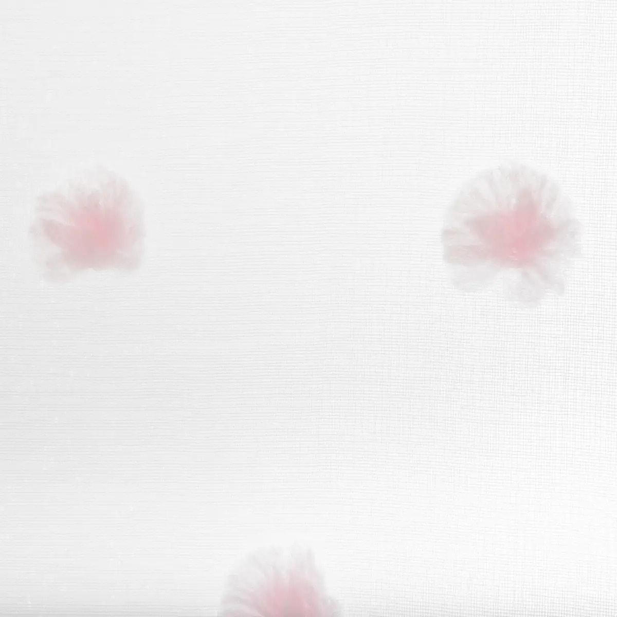 Rideau enfant "Pompoms" rose 140x240cm