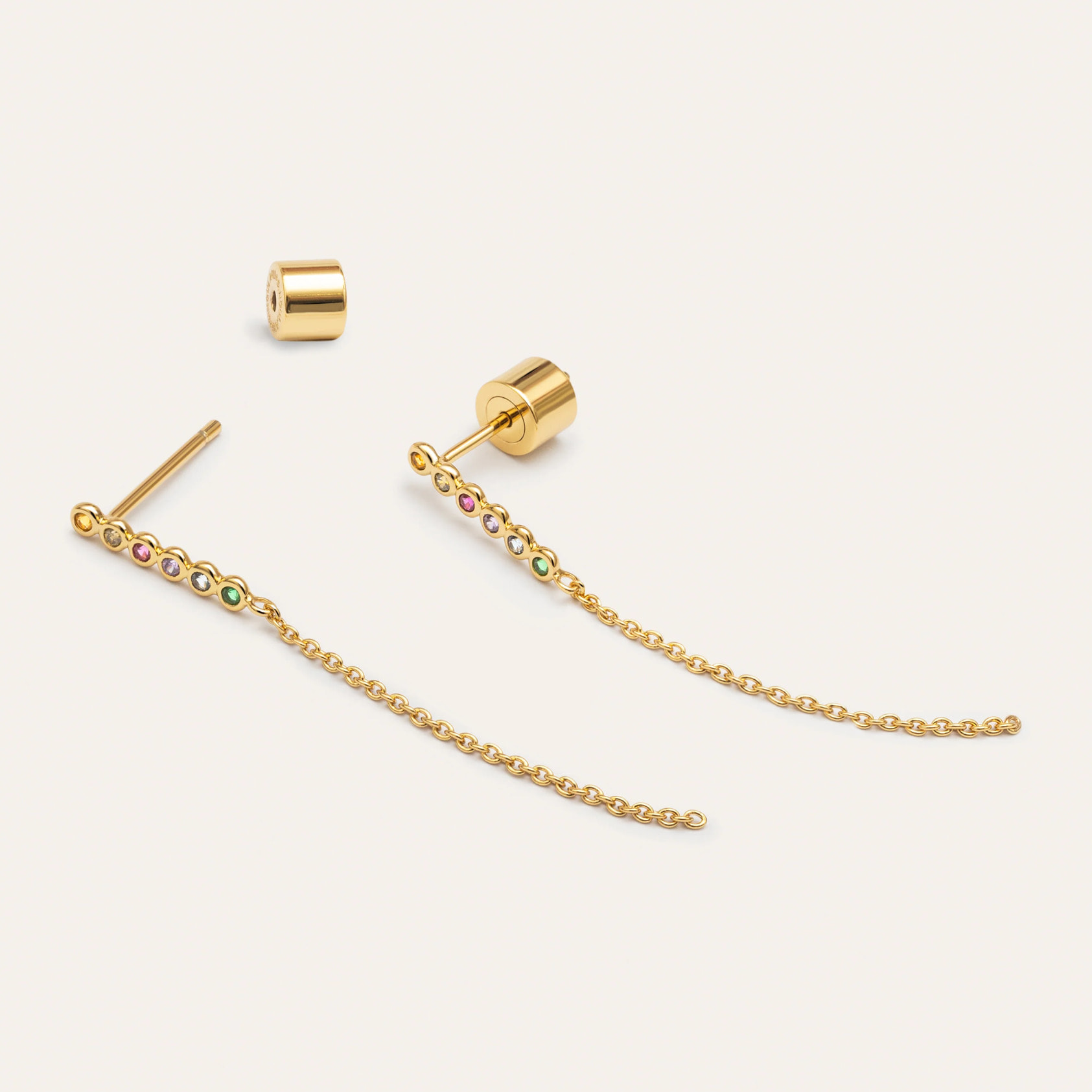 Pendientes Orbit Baño Oro
