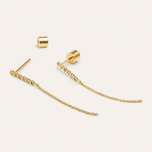 Pendientes Orbit Baño Oro
