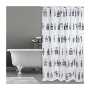 Rideau de douche Polyester MOSHI 180x200cm QUALITE PREMIUM Chocolat MSV