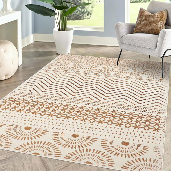 Tapis berbère tissé motif ethnic JIGE