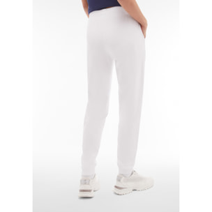 Pantaloni sportivi in heavy jersey con logo glitter e fiori