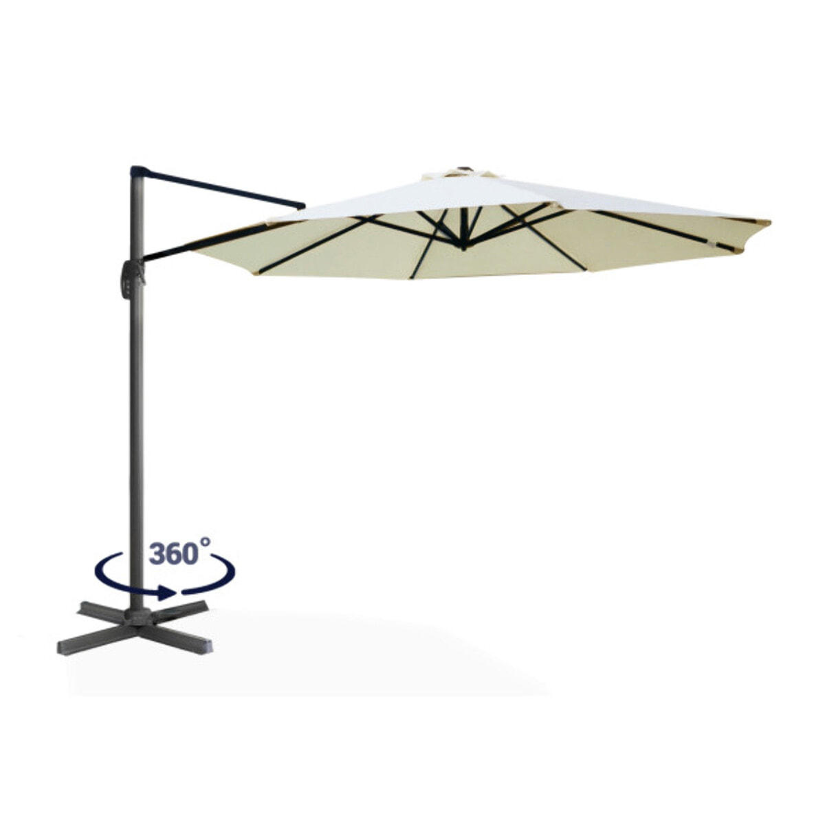 Parasol Sombra 360° rond Ø3m + housse