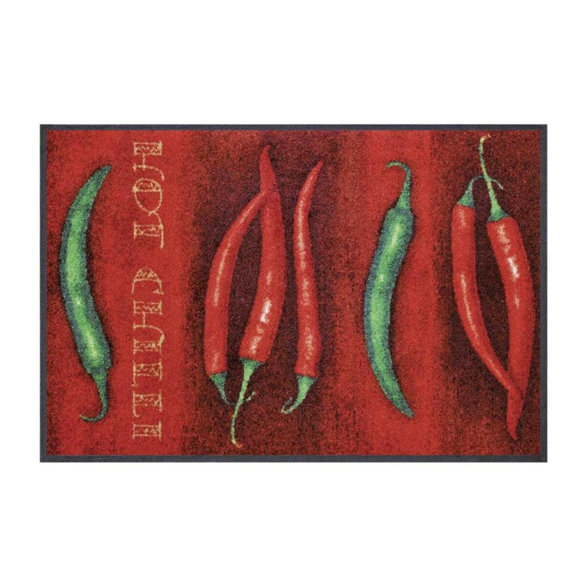 Tapis de couloir tissé motif floral HURE