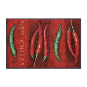 Tapis de couloir tissé motif floral HURE