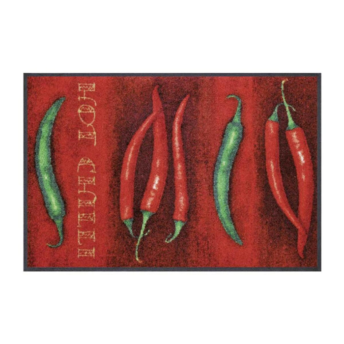 Tapis de couloir tissé motif floral HURE