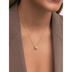 Collana Family Acciao Placcato Oro