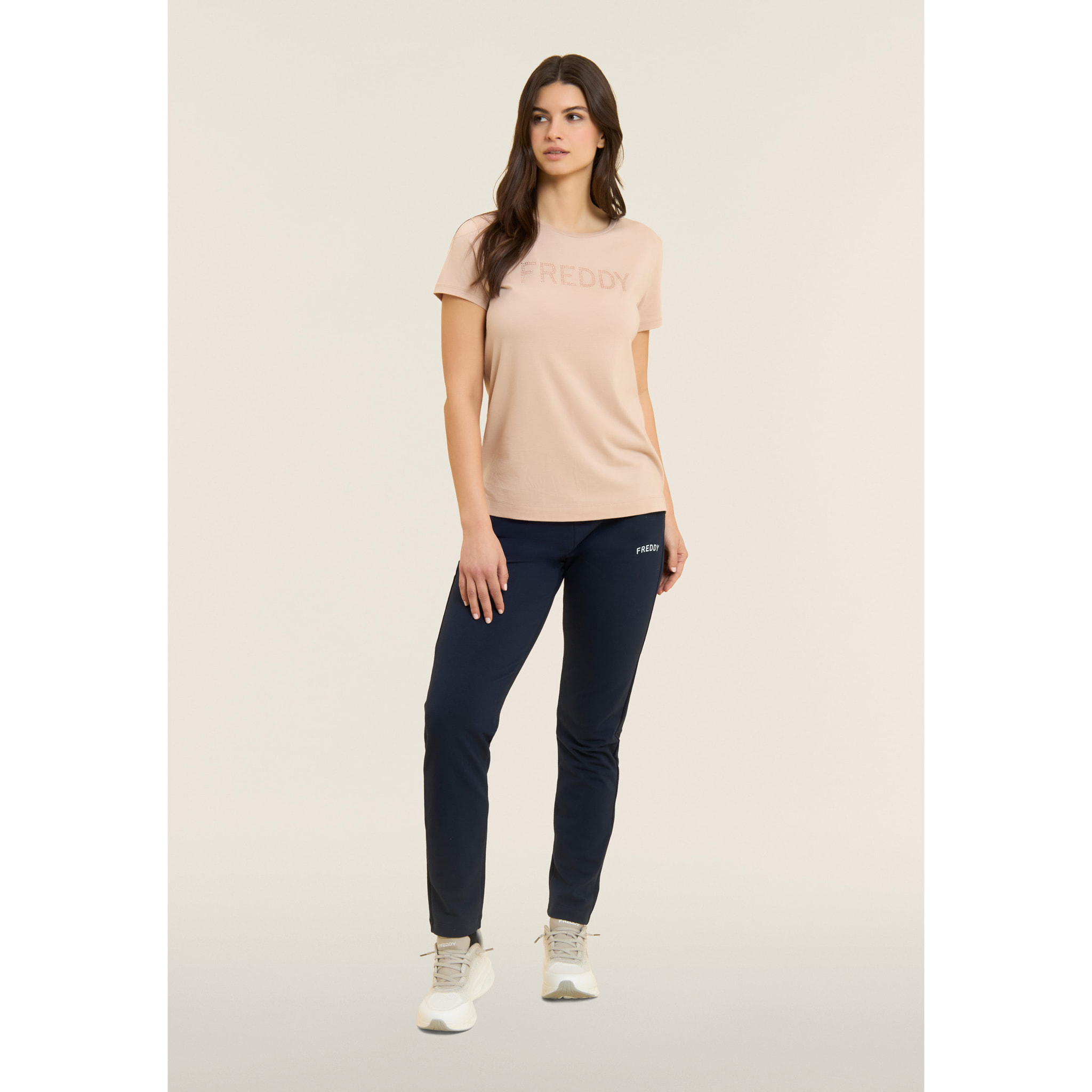 Pantaloni a Fondo Dritto con Coulisse logata FREDDY