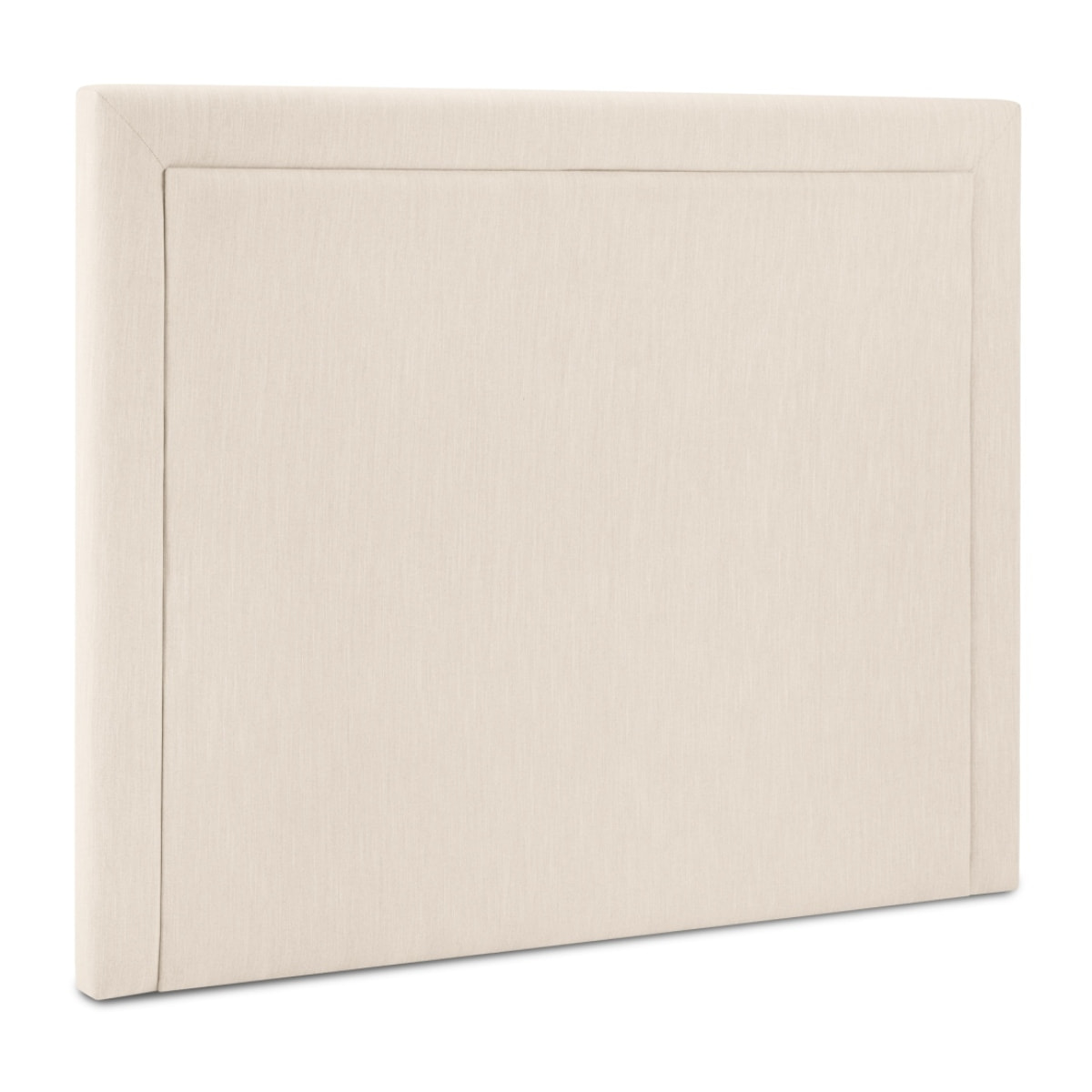 Tête de lit "Marie" 140x120cm en tissu structurel beige clair