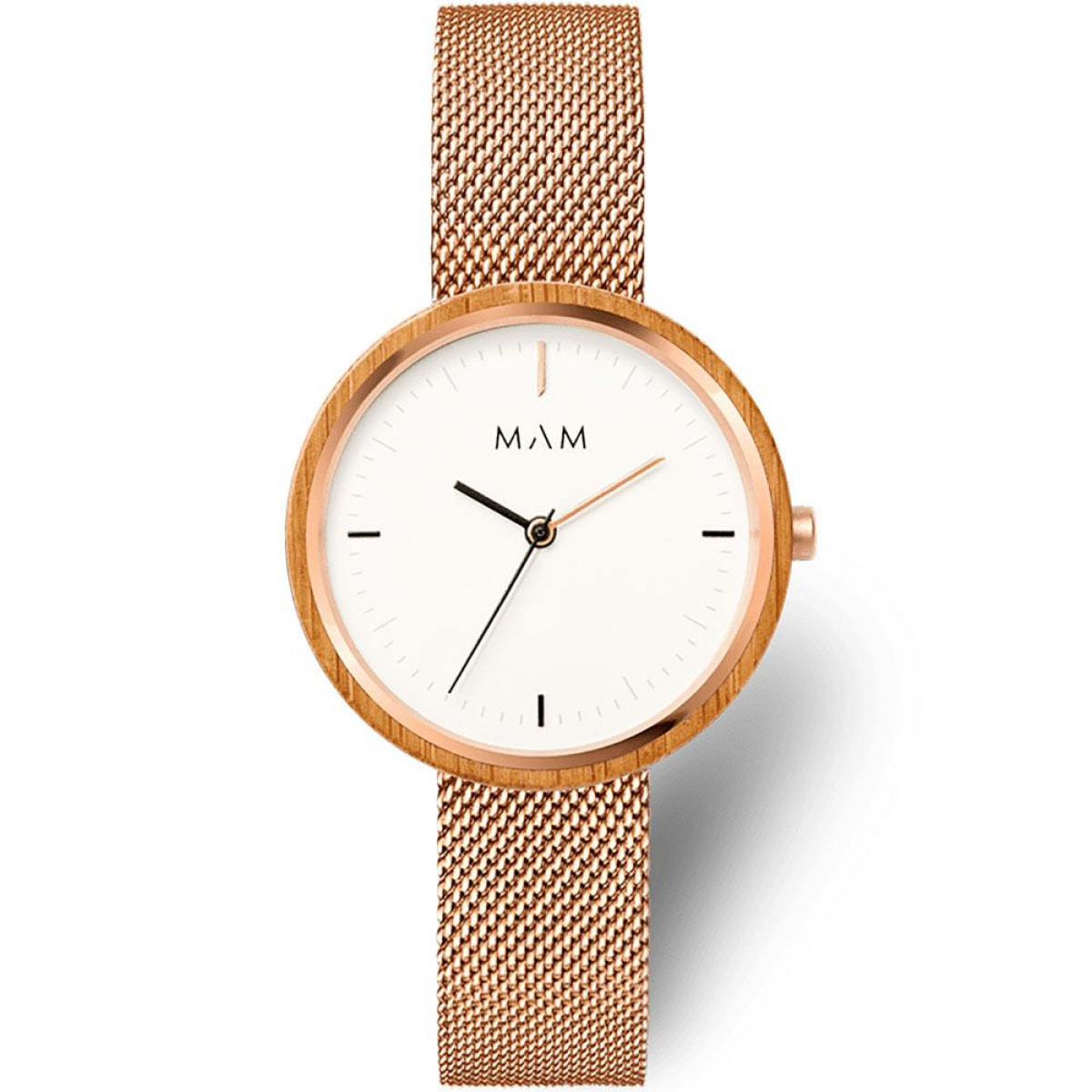 Reloj Mam MAM669 Unisex Analogico Cuarzo con Correa de Acero inoxidable